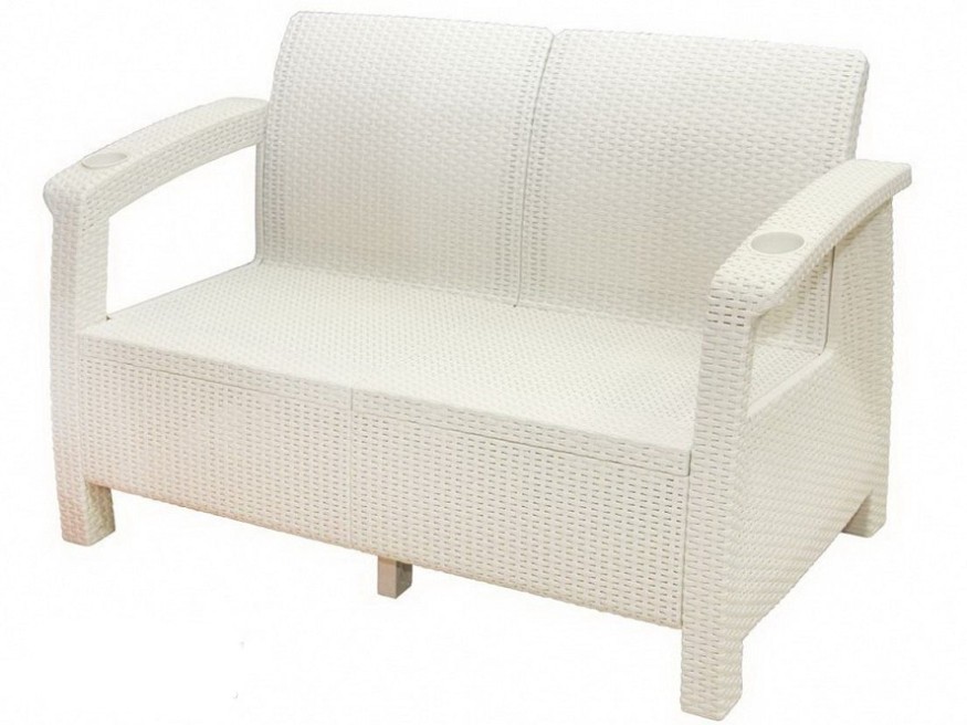Двухместный диван Yalta Sofa Seаt белый купить в Тест