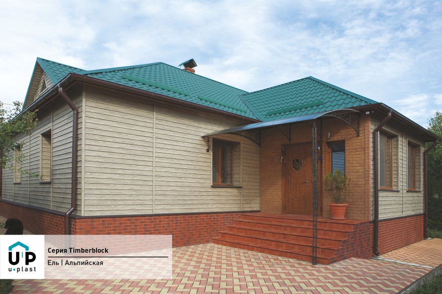 Сайдинг Ю-Пласт TIMBERBLOCK Ель (Тимберблок), Альпийская купить в Тест