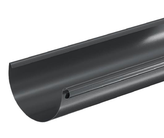 Водосток Aquasistem, система 125x90 - Водосточный желоб 3.00м RAL 7024 Тёмно-серый купить в Тест