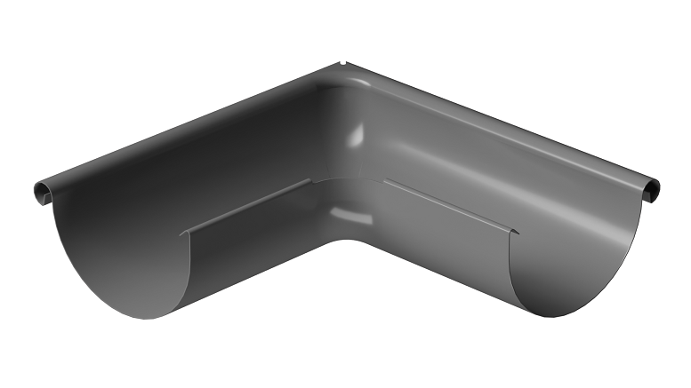 Угол внешний 90° D125 Döcke STAL PREMIUM Графит, (RAL 7024) купить в Тест