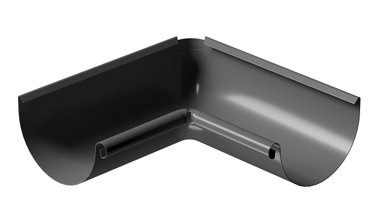 Угол внутренний 90° D125 Döcke STAL PREMIUM Графит, (RAL 7024) купить в Тест