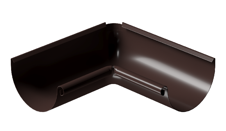 Угол внутренний 90° D125 Döcke STAL PREMIUM Шоколад, (RAL 8019) купить в Тест