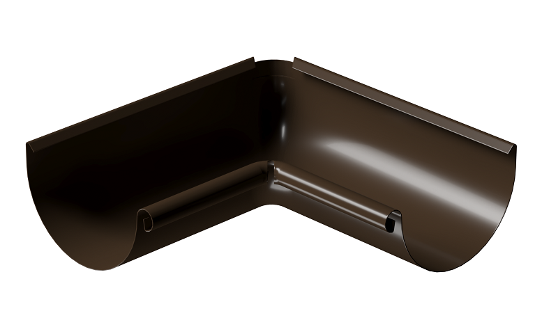 Угол внутренний 90° D125 Döcke STAL PREMIUM Каштан, (RAL 8017) купить в Тест
