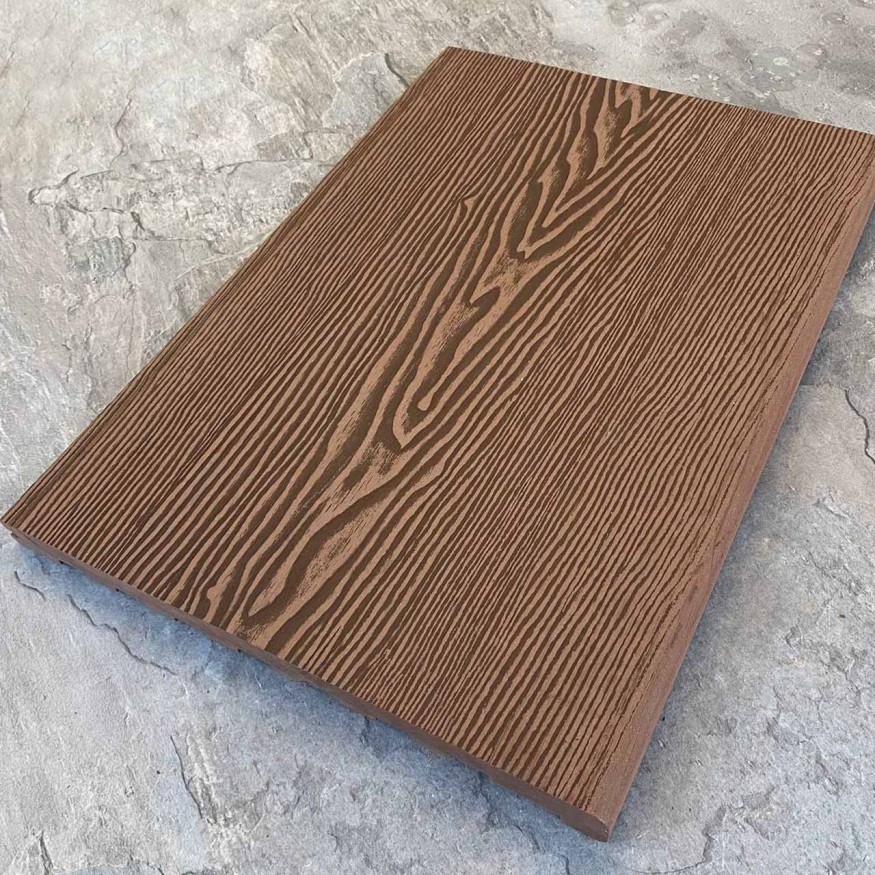 Ступень EasyDecking Wood-Х 348х22 Коричневый 3D купить в Тест