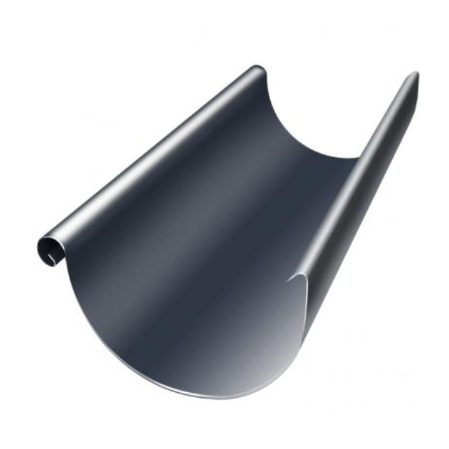 Водосток Grand Line 125x90 – Желоб 3м RAL 7024 купить в Тест
