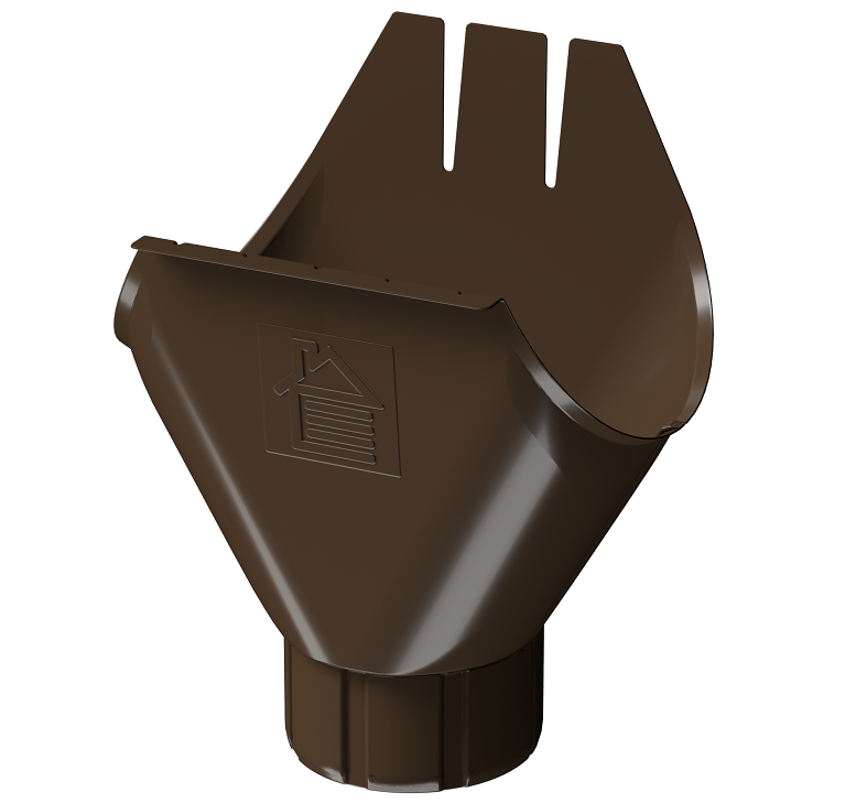 Воронка желоба D125 Döcke STAL PREMIUM Каштан, (RAL 8017) купить в Тест