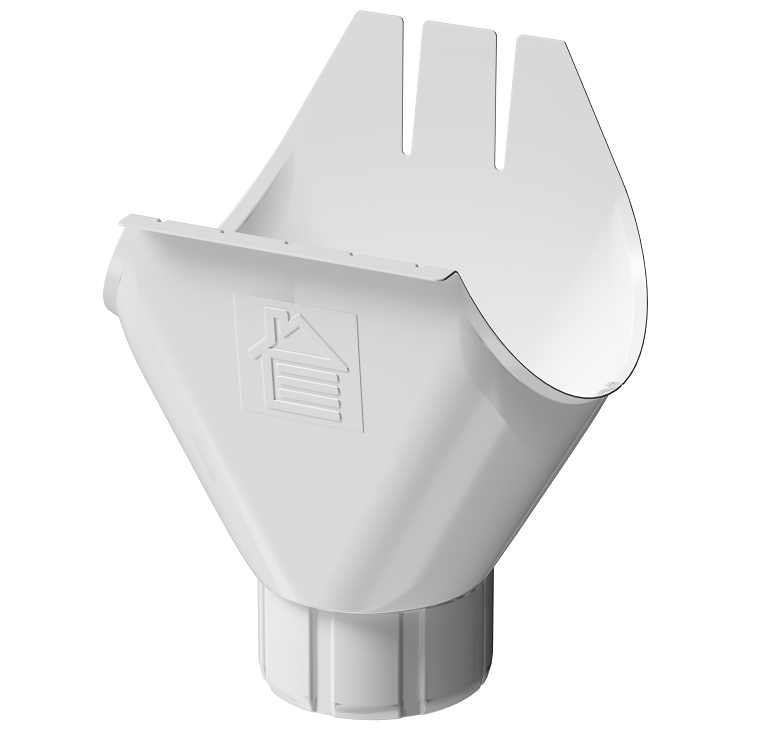 Воронка желоба D125 Döcke STAL PREMIUM Пломбир, (RAL 9010) купить в Тест
