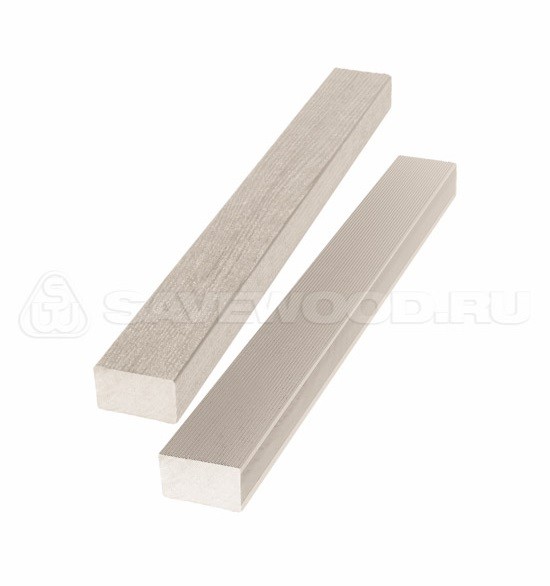 Брус лавочный ДПК полнотелый Savewood тёмно-коричневый купить в Тест