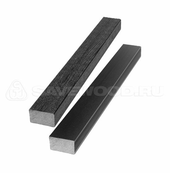 Брус лавочный ДПК полнотелый Savewood тёмно-коричневый купить в Тест