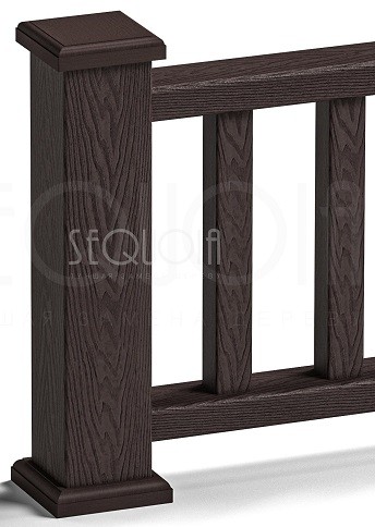 Комплект крышка/юбка для столба SEQUOIA BROWN купить в Тест