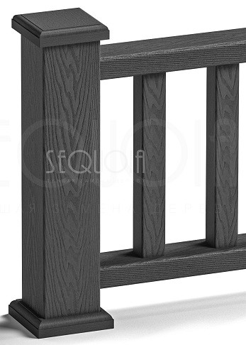 Комплект крышка/юбка для столба SEQUOIA GRAY купить в Тест
