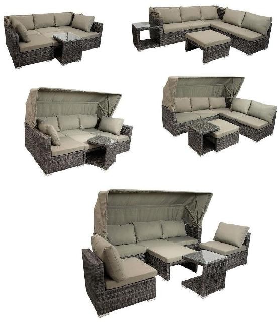 Диван-Трансформер AFINA плетеный из иск. ротанга AFM-320B Brown купить в Тест