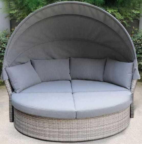 Диван-Трансформер AFINA плетеный из иск. ротанга AFM-325G Grey купить в Тест