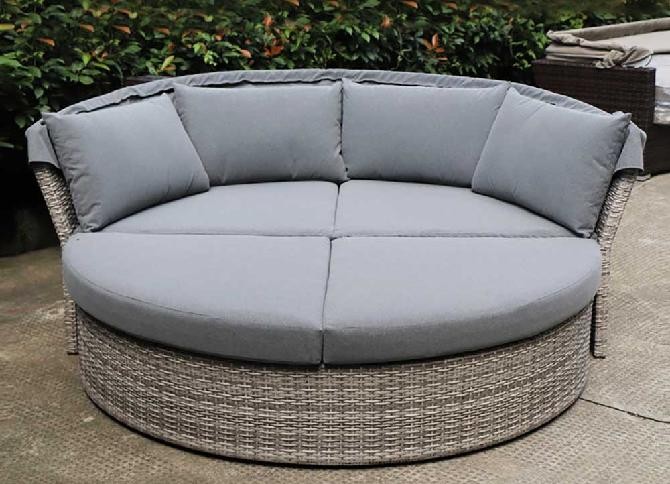 Диван-Трансформер AFINA плетеный из иск. ротанга AFM-325G Grey купить в Тест