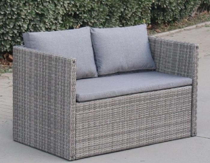 Диван-Трансформер AFINA плетеный из иск. ротанга S330G-W78 Grey купить в Тест