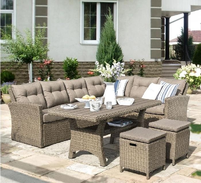 Комплект мебели AFINA плетеной из иск. ротанга AFM-307B Beige купить в Тест