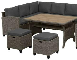 Комплект мебели AFINA плетеной из иск. ротанга AFM-307G-Grey купить в Тест