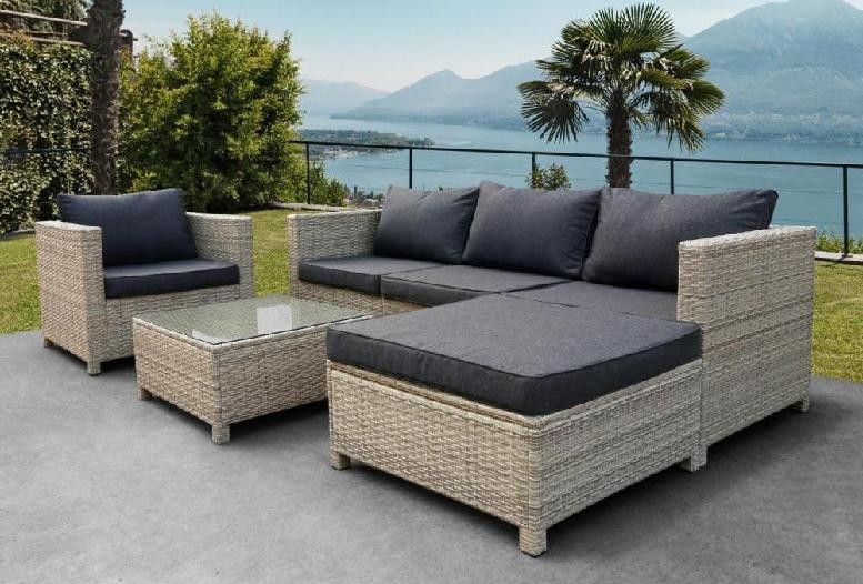 Комплект мебели AFINA плетеной из иск. ротанга YR821G Grey/Grey купить в Тест