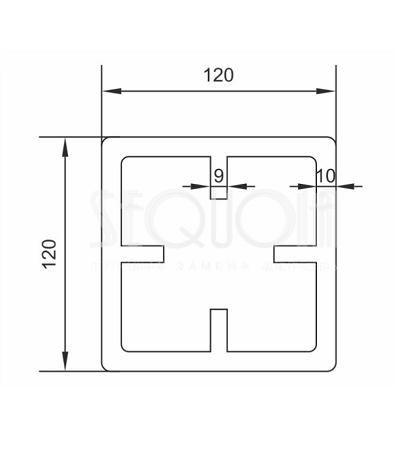 Столб SEQUOIA Evolution 3D WOOD BROWN купить в Тест