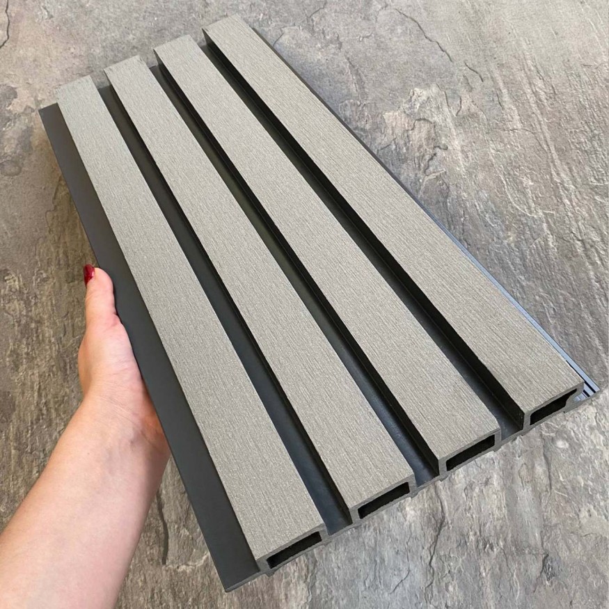 Фасадная реечная панель EasyDecking Wood-X 219х26 Серый купить в Тест