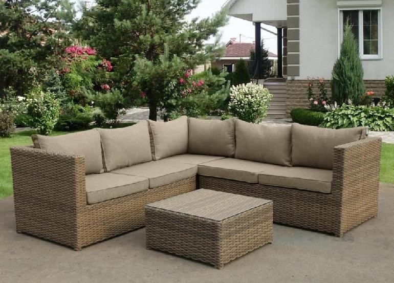 Комплект мебели AFINA плетеной из иск. ротанга YR825B Beige купить в Тест