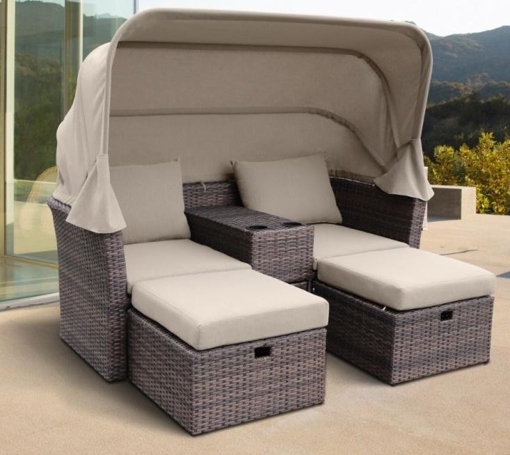 Комплект мебели AFINA плетеной из иск. ротанга AFM-330B Brown купить в Тест