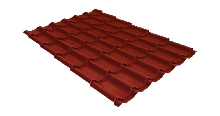 Металлочерепица классик GL 0,5 Velur20 RAL 3009 оксидно-красный купить в Тест