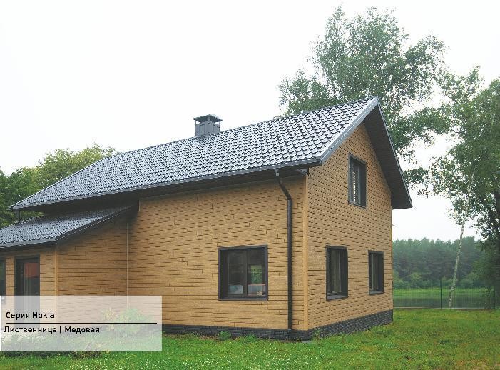 Фасадная панель Ю-пласт Хокла Лиственница медовая купить в Тест