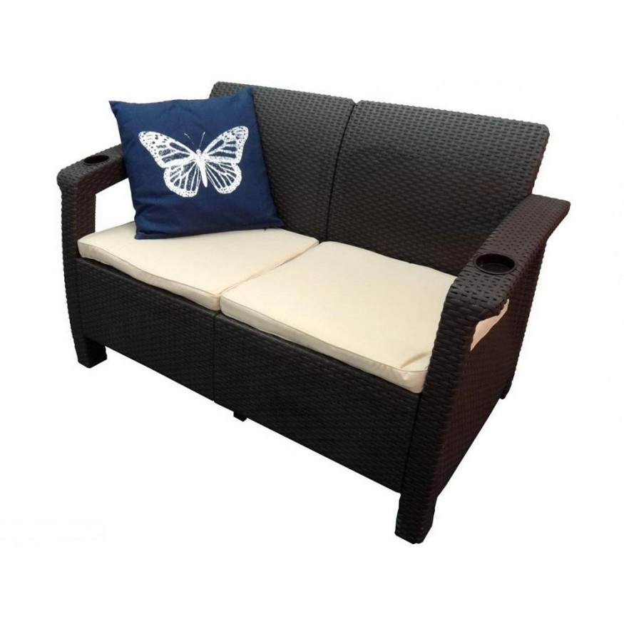 Двухместный диван Yalta Sofa Seаt венге купить в Тест