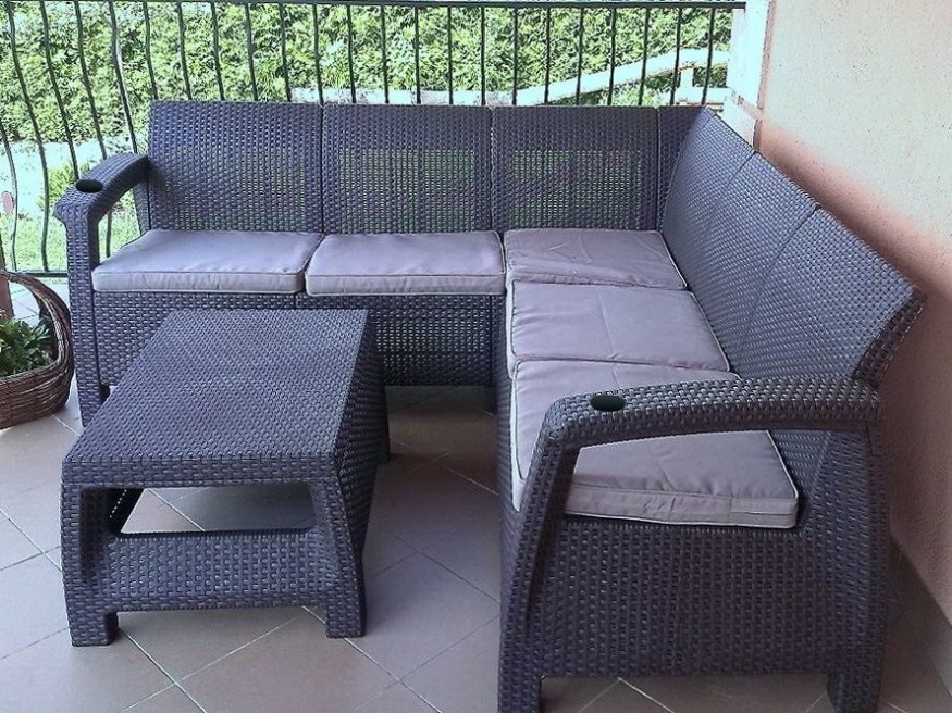 Угловой диван  Yalta Corner Set (столик в комплект не входит) купить в Тест