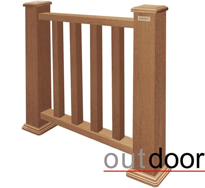 Ограждение из ДПК Outdoor Классик 3D STORM дуб купить в Тест