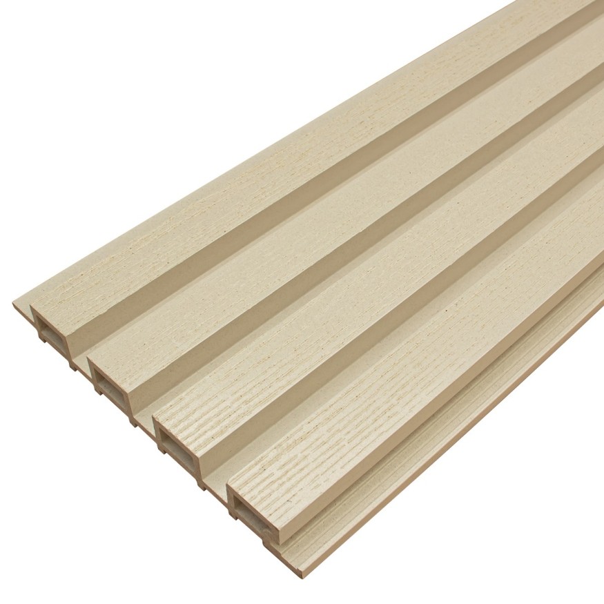 Фасадная доска из ДПК Faynag Wood Рейка Слоновая кость купить в Тест