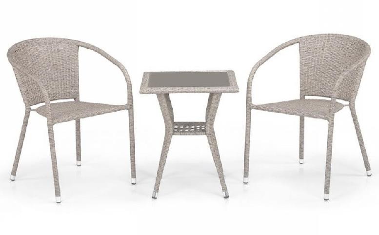 Комплект плетеной мебели AFINA из иск. ротанга T25C/Y137C-W85 Latte 2Pcs купить в Тест