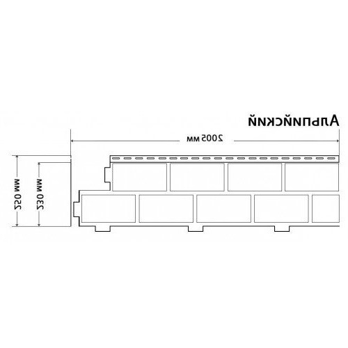 Фасадная панель Доломит Альпийский 2 м Орех купить в Тест