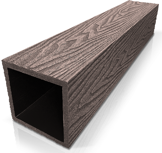 Столб ДПК 3D GardenParkett фактура дерева Венге купить в Тест