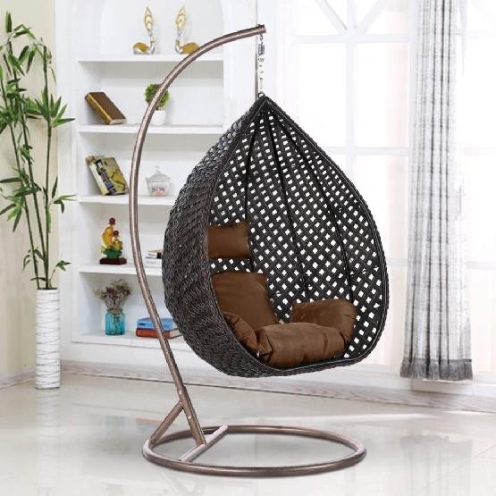 Кресло Подвесное из искусственного ротанга AFM-250B-L Brown купить в Тест