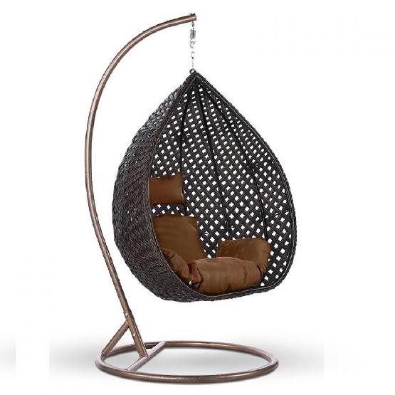 Кресло Подвесное из искусственного ротанга AFM-250B-L Brown купить в Тест