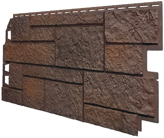 Фасадная панель VOX Sandstone (Сандстоун) темно коричневый купить в Тест