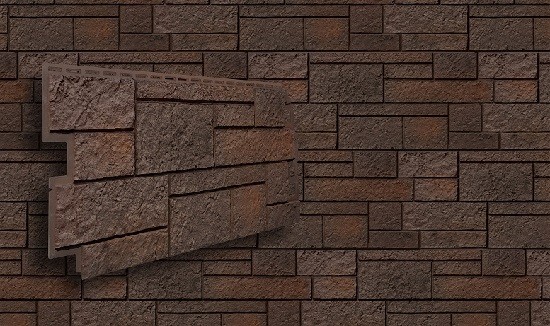 Фасадная панель VOX Sandstone (Сандстоун) темно коричневый купить в Тест