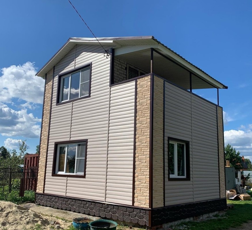 Сайдинг &amp;quot;blockhouse&amp;quot; под бревно, Престиж ВН-01, бежевый купить в Тест
