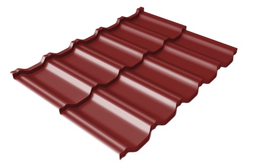 Металлочерепица модульная Квинта Uno Grand Line c 3D резом 0,5 Satin RAL 3011 коричнево-красный купить в Тест