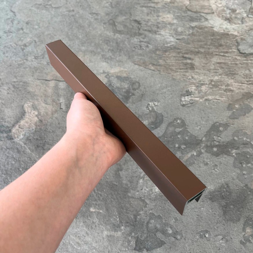 П-профиль Алюминиевый EasyDecking 35x25 Коричневый купить в Тест