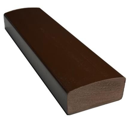 Лавочный брус Ecodecking Некст полнотелый глянцевый 70х35 шоколад купить в Тест