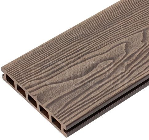 Доска террасная ДПК 3D SEQUOIA DUAL WOOD BROWN купить в Тест