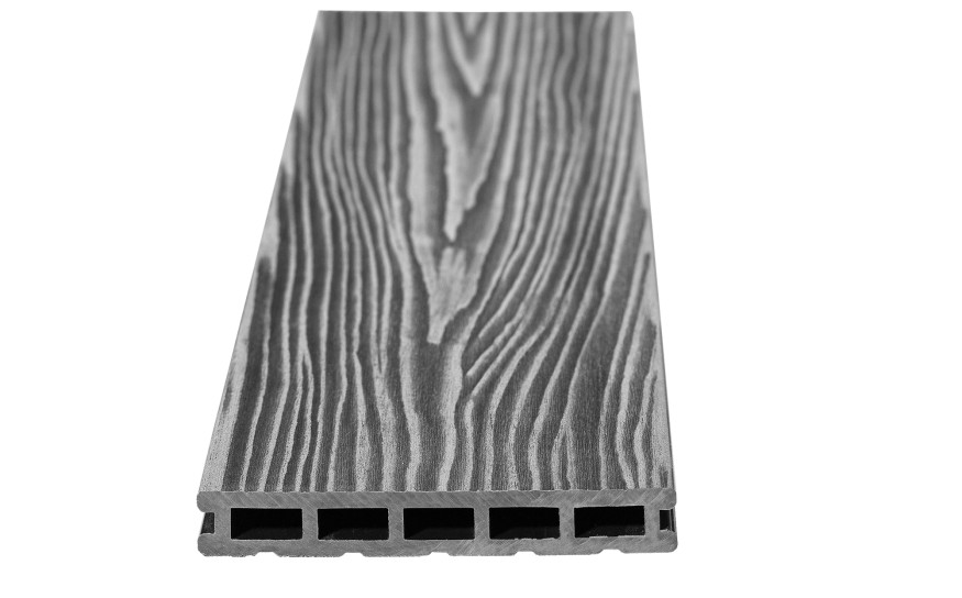 Террасная доска из ДПК RusDecking Unodeck Mogano - Серый купить в Тест