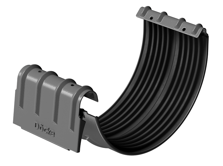 Соединитель желобов D125 Döcke STAL PREMIUM Графит, (RAL 7024) купить в Тест