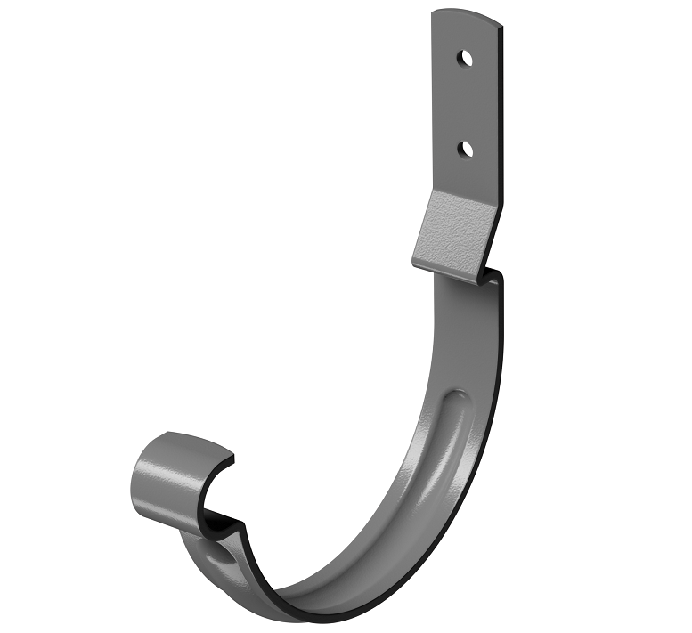 Карнизный крюк короткий (гнутый) D125 Döcke STAL PREMIUM Графит, (RAL 7024) купить в Тест