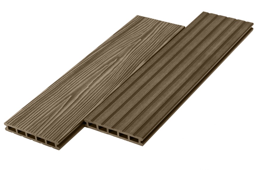 Террасная доска из ДПК RusDecking Unodeck Mogano - Орех купить в Тест