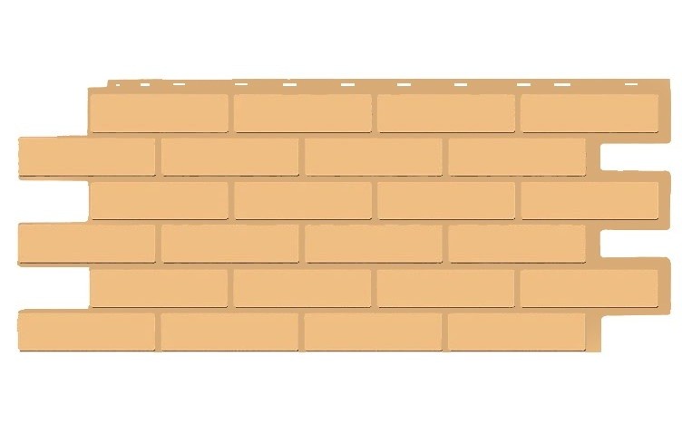 Фасадная панель T-Siding Кирпич Модерн Эко Крем купить в Тест