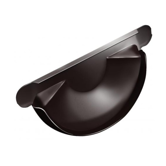 Водосток Grand Line 125x90 – Заглушка желоба RAL 8017 купить в Тест